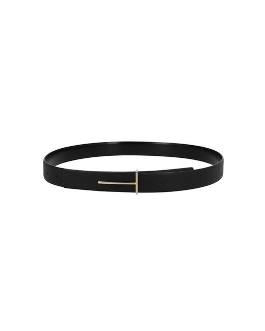 Tom Ford Black Solid Belt