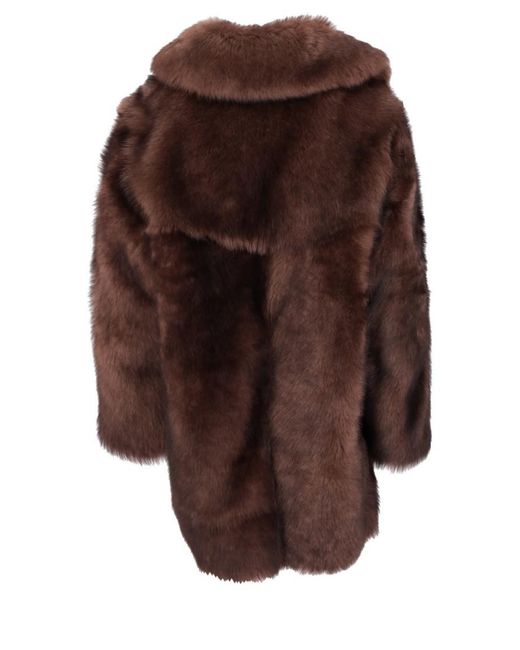 LA ROSE Brown Haired Coat