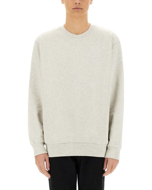 A.P.C. White Solid Sweatshirts for men
