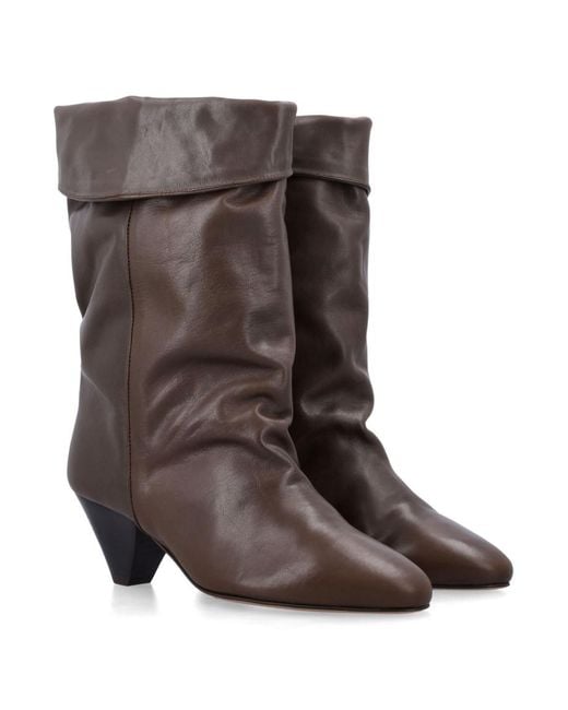 Isabel Marant Brown Solid Boots