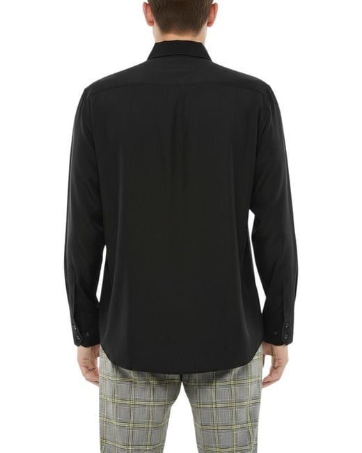 DSquared² Black Slim Solid Shirt for men