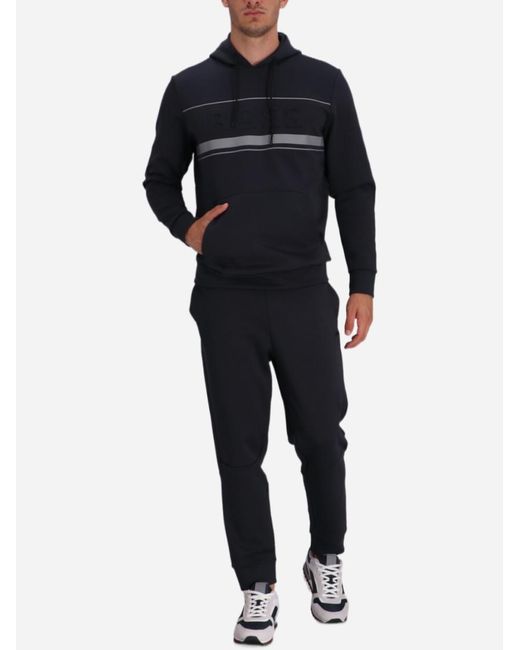 Boss Blue Logo Hoodie for men