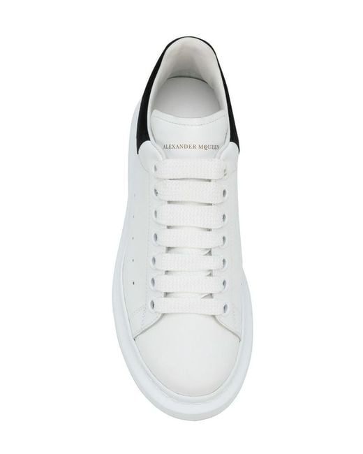 McQueen White Leather Sneakers