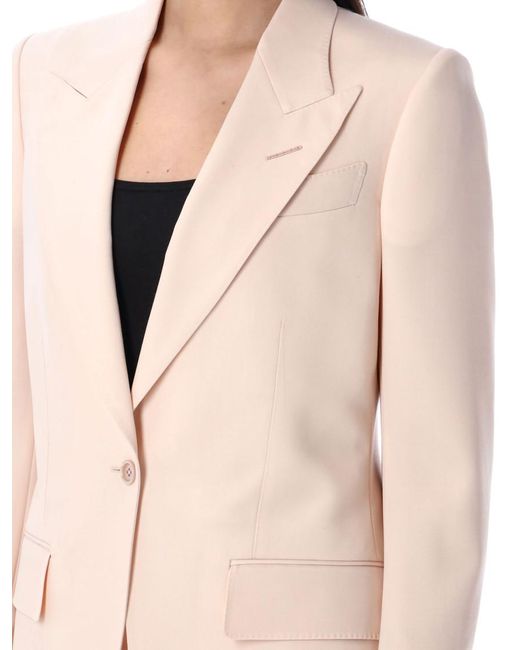Tom Ford Pink Blush Single-Breasted Blazer