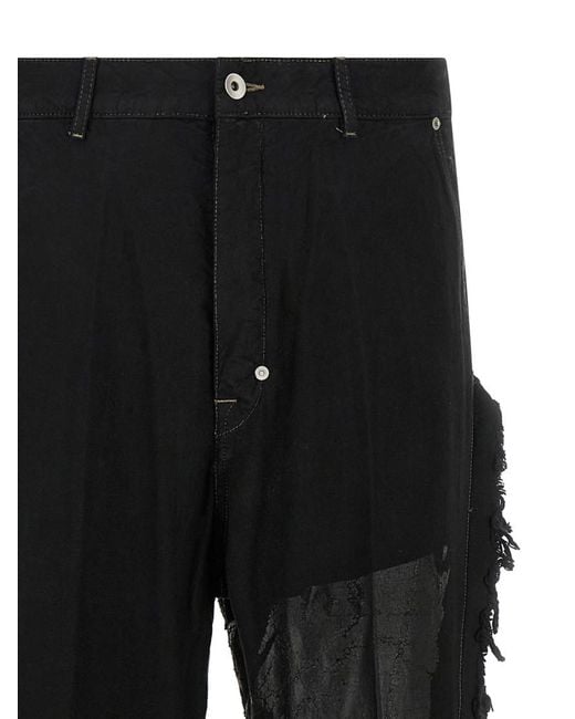 Rick Owens Black Joris Trousers for men