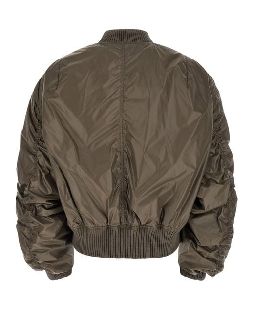 Rick Owens Brown Solid Bomber Jacket for men