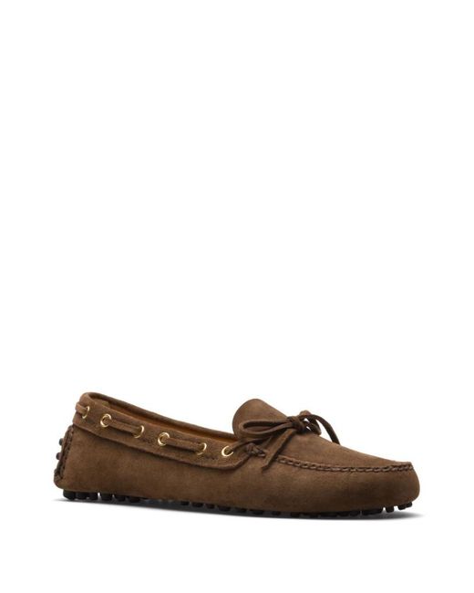 Car Shoe Brown Suede Loafer