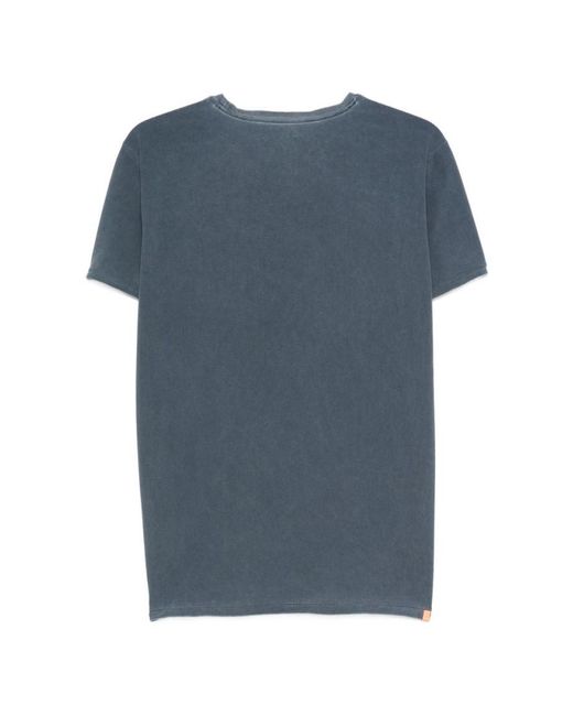 Rrd Blue Solid Print T-Shirt for men