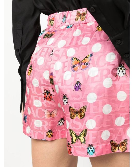 Versace Pink Printed Shorts
