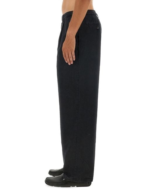 Bally Black Solid Relaxed Pants for men