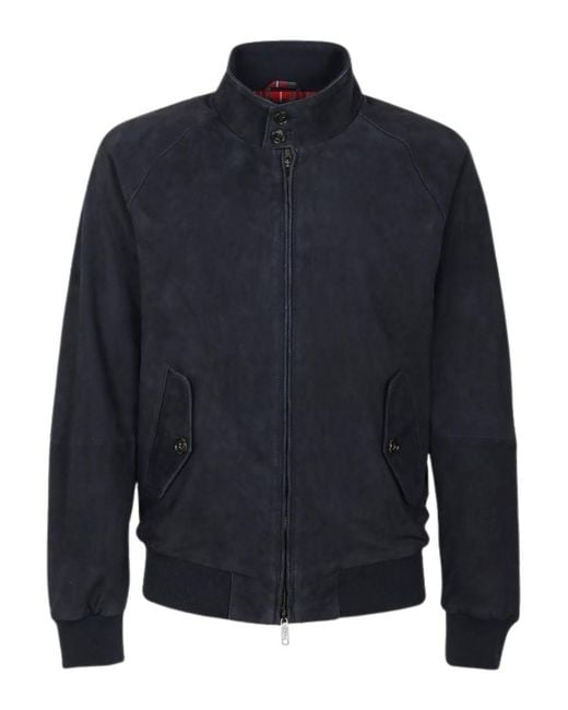 Baracuta Blue Suede Jacket for men
