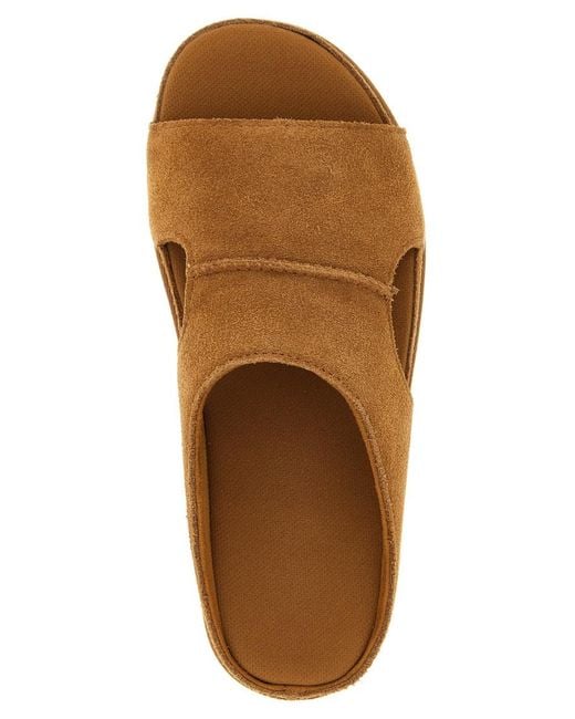 Ugg Brown Solid Slides