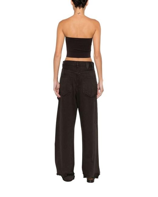 Wolford Black Solid Strapless Top