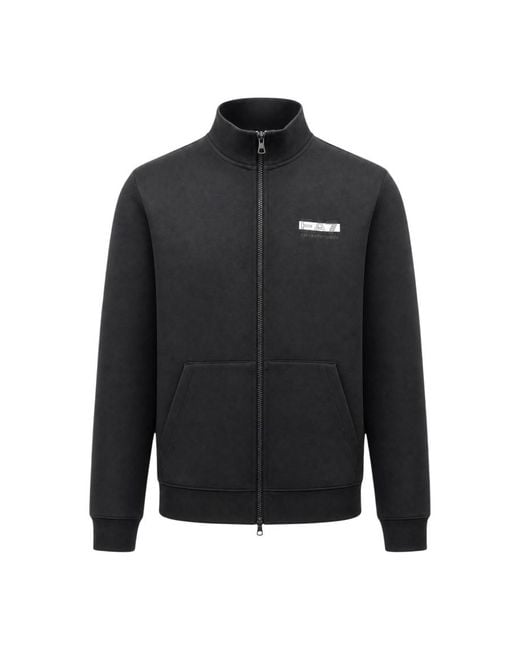 EA7 Black Regular Logo Tracksuit for men