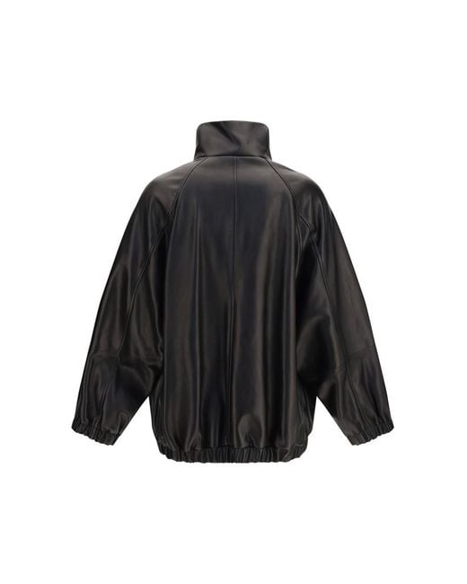 Brunello Cucinelli Black Solid Mock Collar Jacket