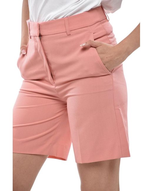 Stella McCartney Pink Solid Shorts
