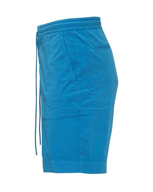 Boss Blue Solid Shorts for men