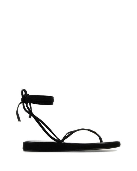 Tory Burch White Suede Capri Sandals