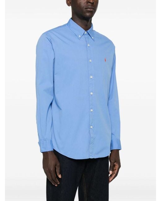 Ralph Lauren Blue Sport Shirt for men