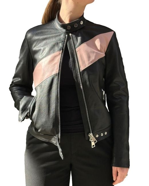LA ROSE Black Leather Jacket