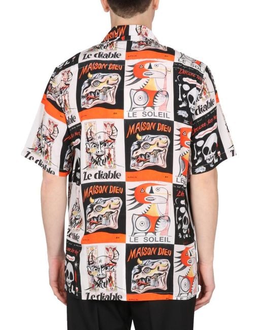 Endless Joy Red Regular Printed Shirt for men