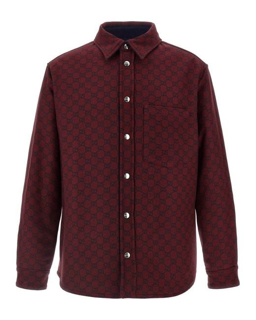 Gucci Blue Reversible Shirt for men