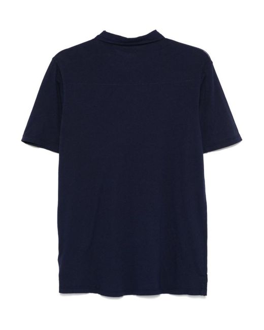 Hartford Blue Cotton Polo Shirt for men