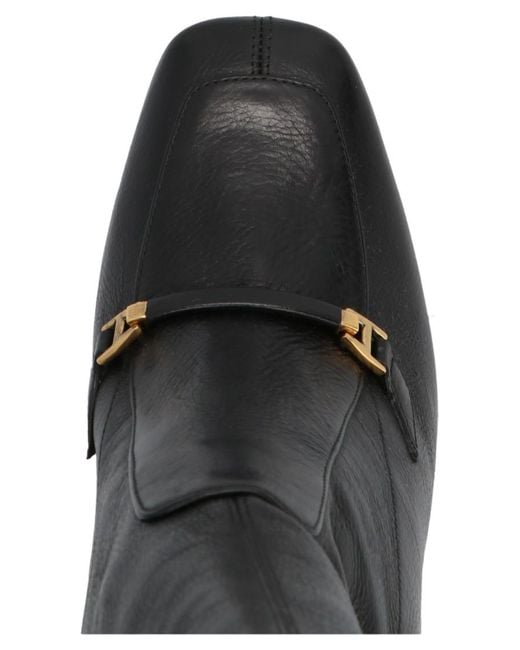 Saint Laurent Black Solid Priscilla Boots
