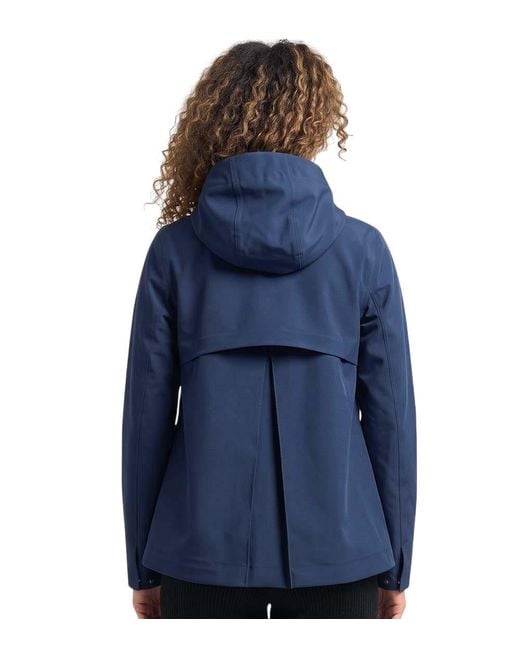 K-Way Blue Solid Hood Jacket