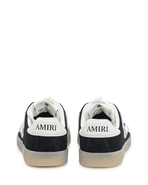 Amiri White Round-Toe Sneakers