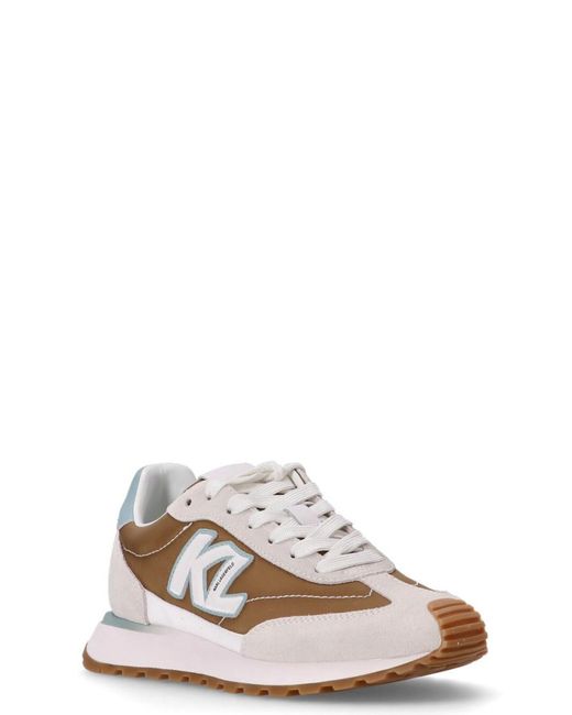 Karl Lagerfeld Brown Logo Sneakers