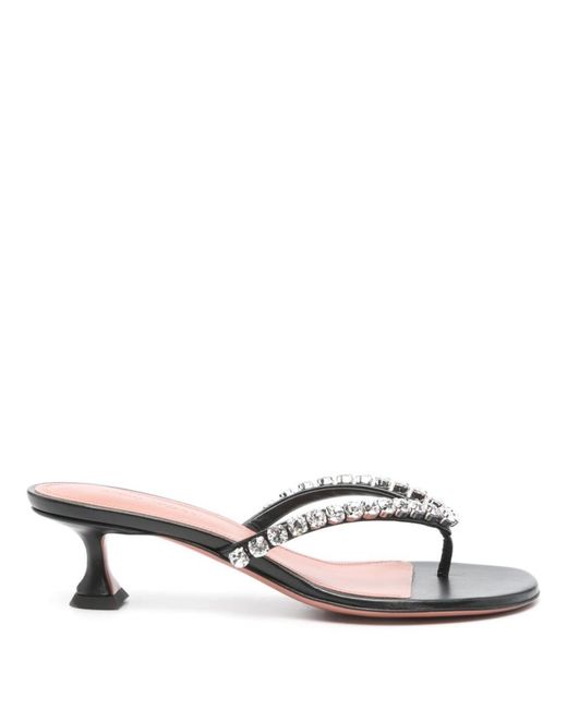 AMINA MUADDI White T-Strap Pumps