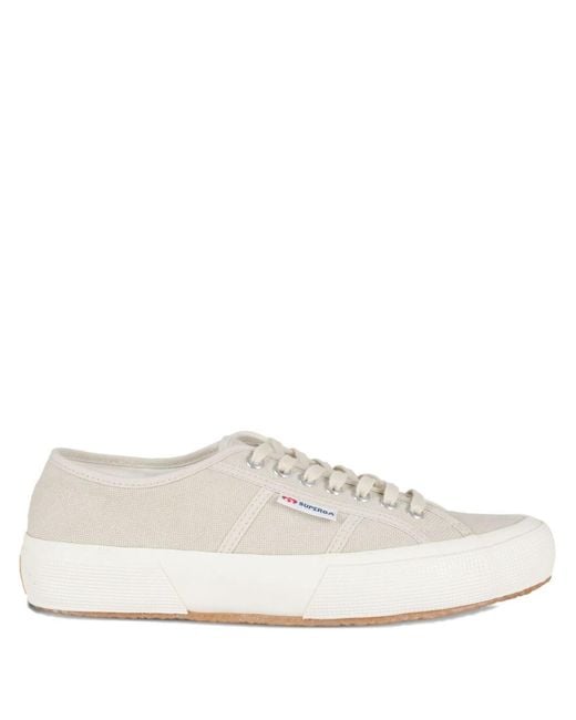 Superga White Lace Up Sneakers for men