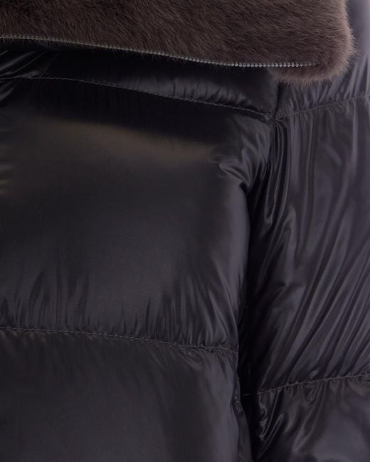 Herno Black Puffer Jacket A-Shape