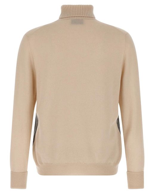 Ballantyne Gray Argyle Turtleneck for men