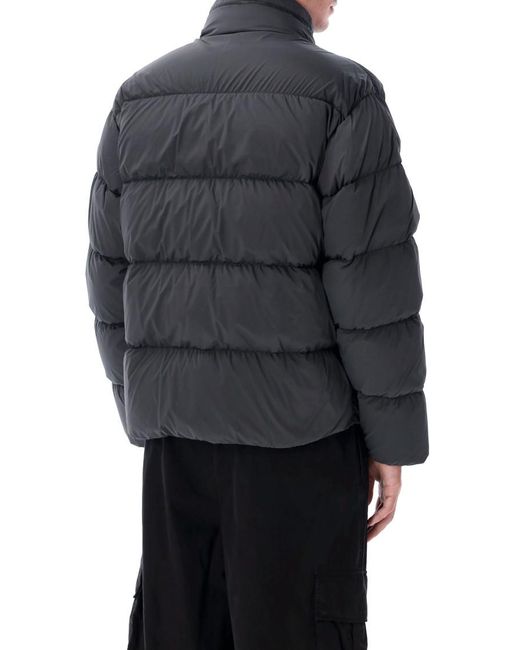 C P Company Black Nycra Puffer Jacket for men