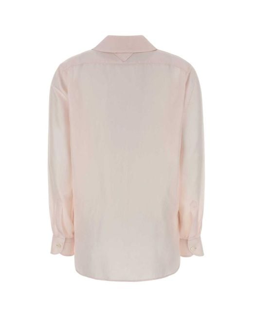 Prada White Regular Solid Shirt