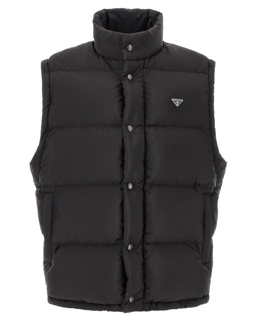 Prada Black Quilted Down Jacket for men