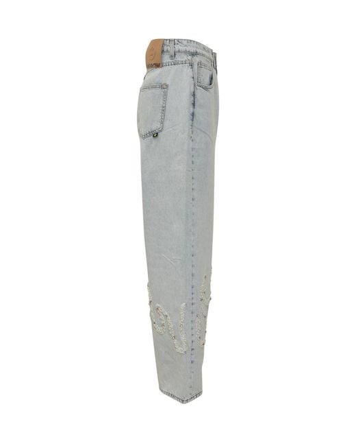 Barrow Gray Straight Jeans for men