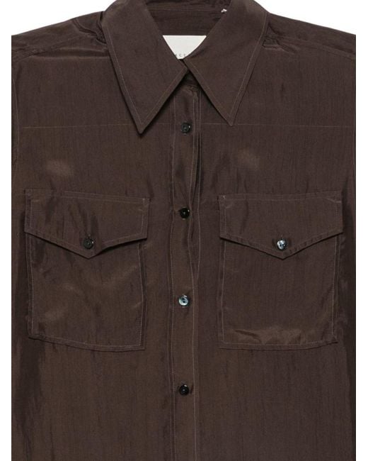 Xacus Brown Regular Solid Shirt
