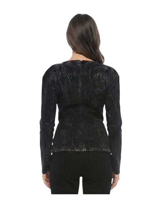Stella McCartney Black Solid Sweet Heart Neck Top