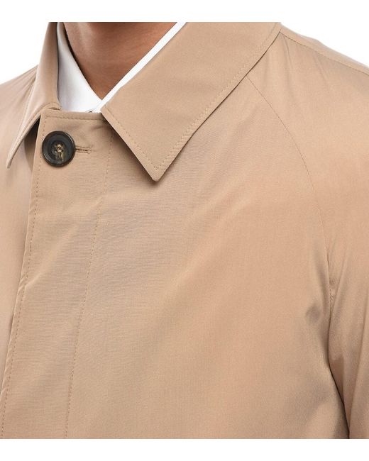 Corneliani Natural Solid Trench Coat for men