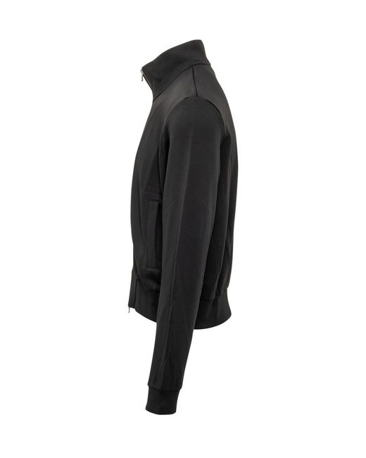 Our Legacy Black Solid Mock Collar Jacket for men