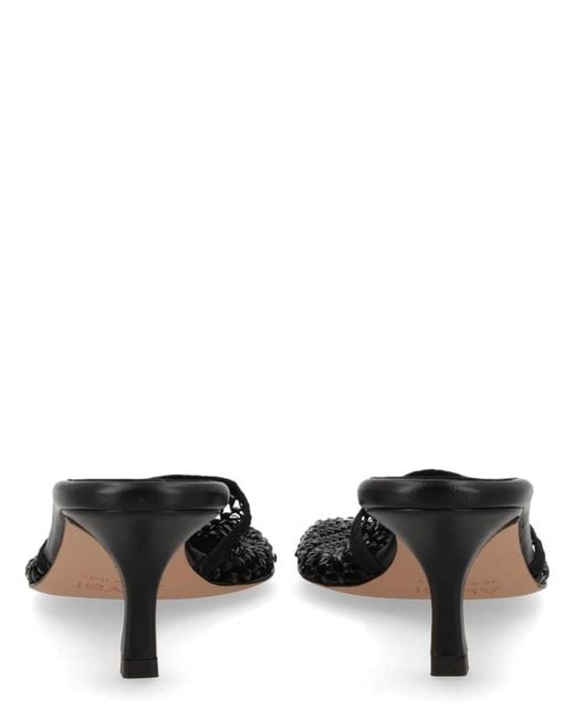 Alysi Black Woven Heels