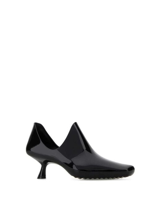 Loewe Black Leather Mules
