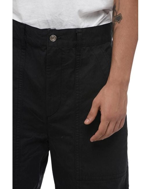 Isabel Marant White Flat Front Trousers for men