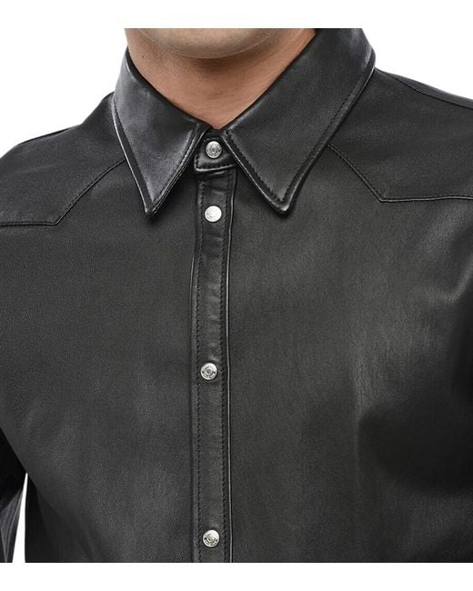 DSquared² Black Slim Solid Shirt for men