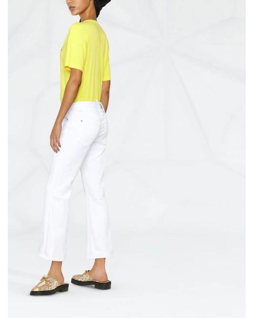 DSquared² White Bull Flared Jeans