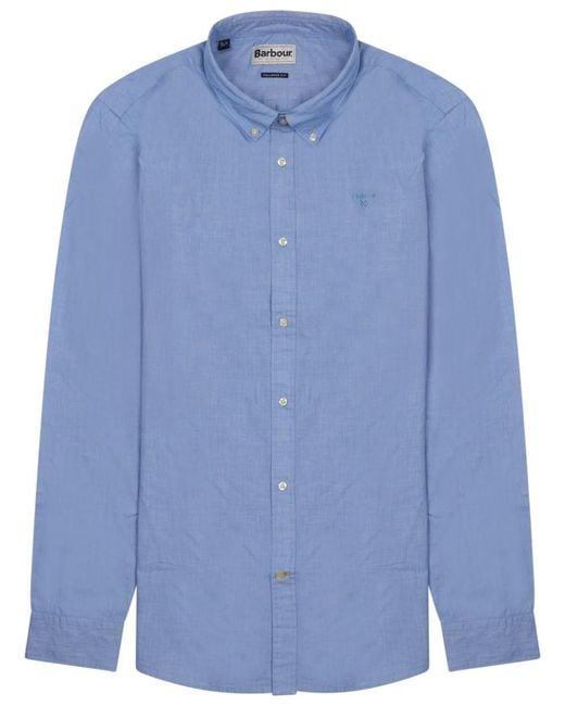 Barbour Blue Button Down Shirt for men