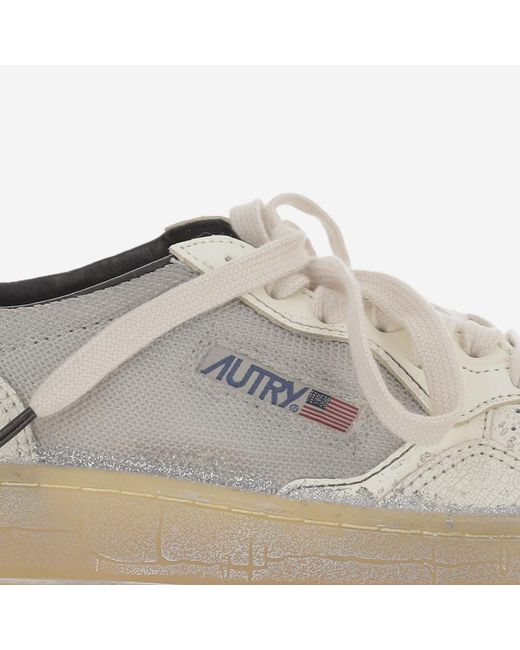 Autry Gray Medalist Super Vintage Sneakers